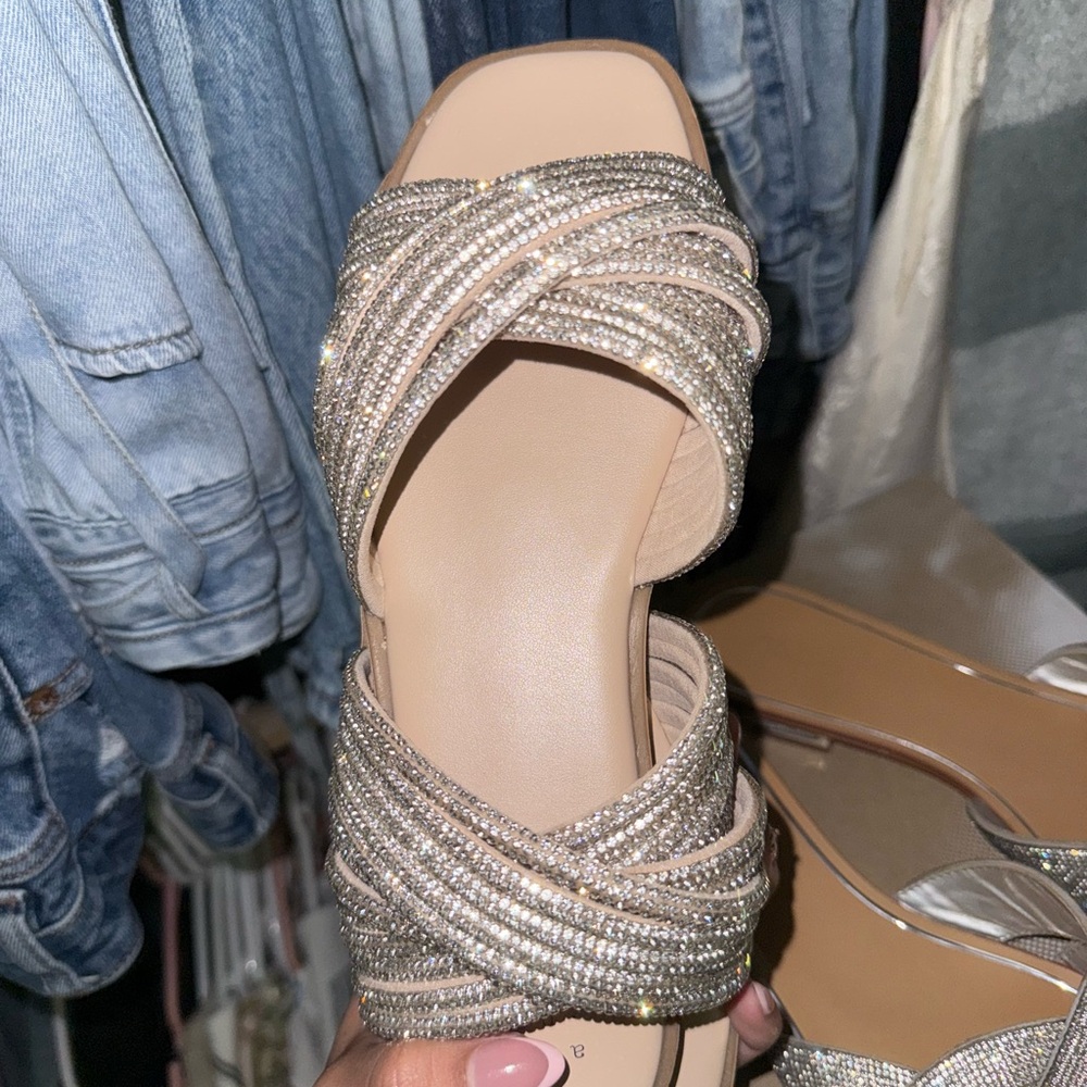 DC Silver Strappy Women's Heels